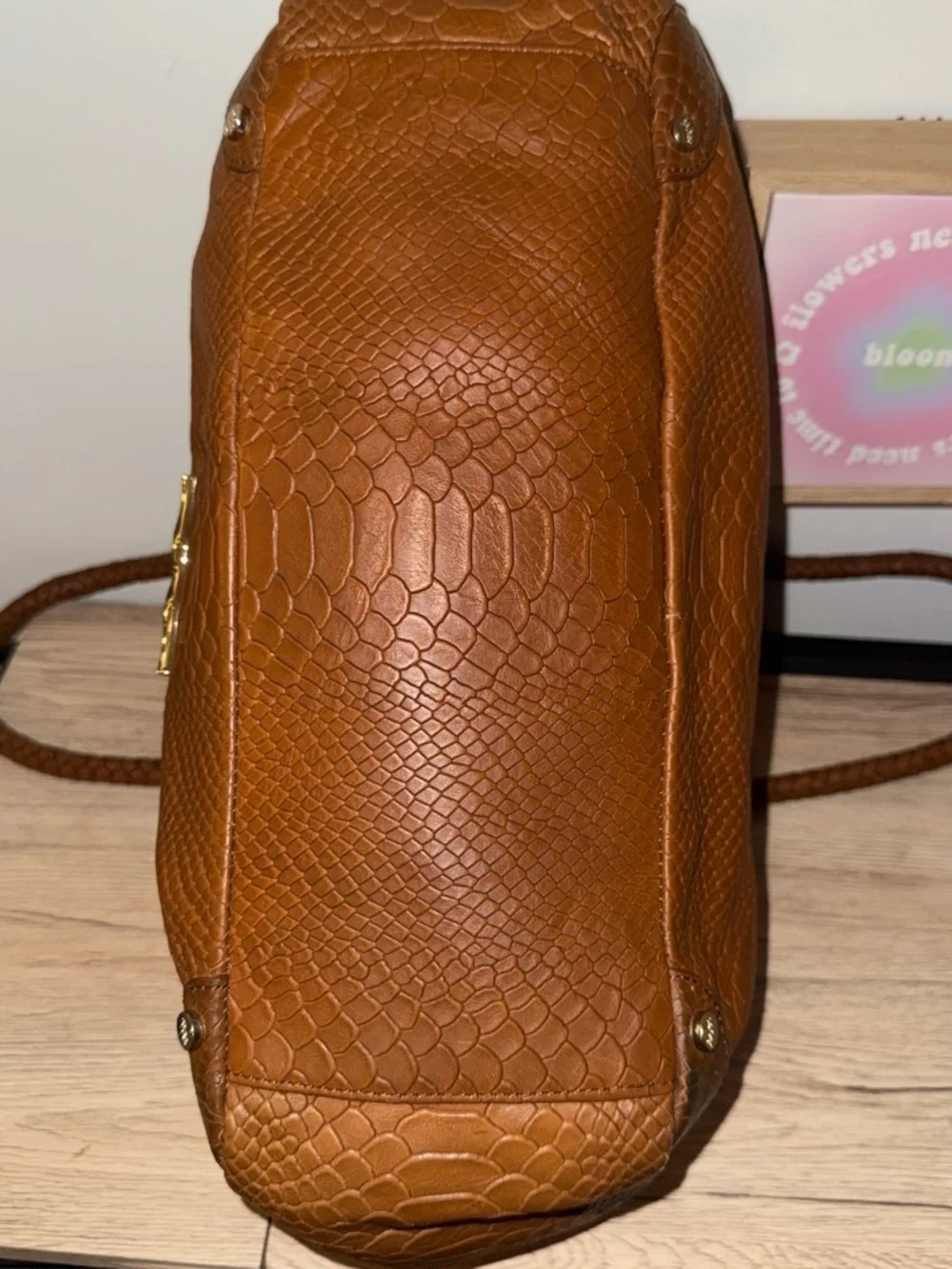 Elaine Turner Brown Leather Shoulder Bag